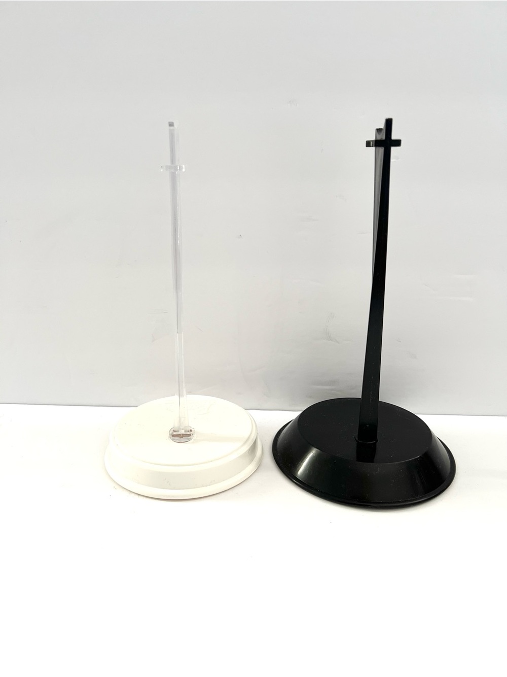 Barbie Collector Doll Stands Set of 2 Black and White Display Stands